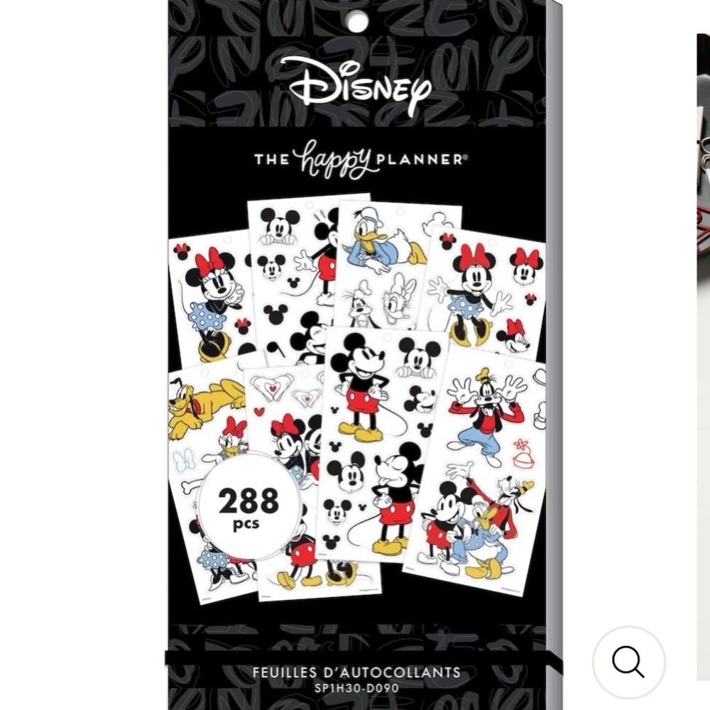 Mickey and Minnie Mouse 288 Piece Assorted Value Pack Stickers.